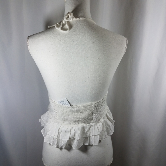 American Eagle Crochet Halter Crop Top XS … - Picture 5 of 14